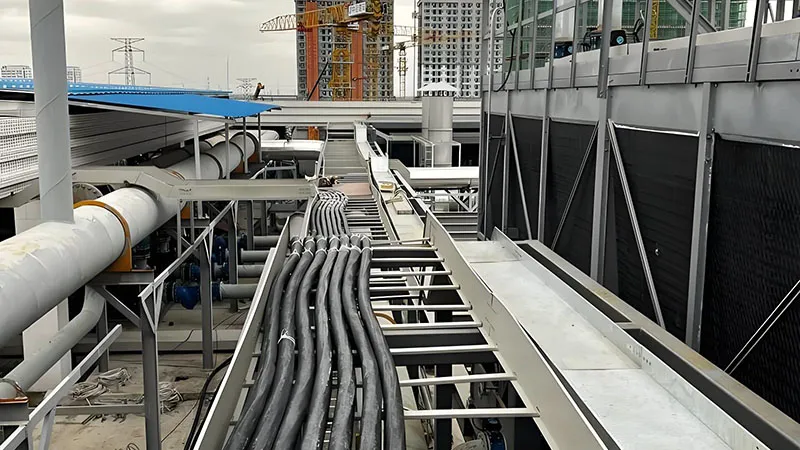 corrosion resistant cable tray chemical plant system
