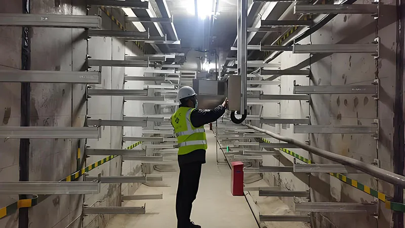 power plant cable tray high temperature system